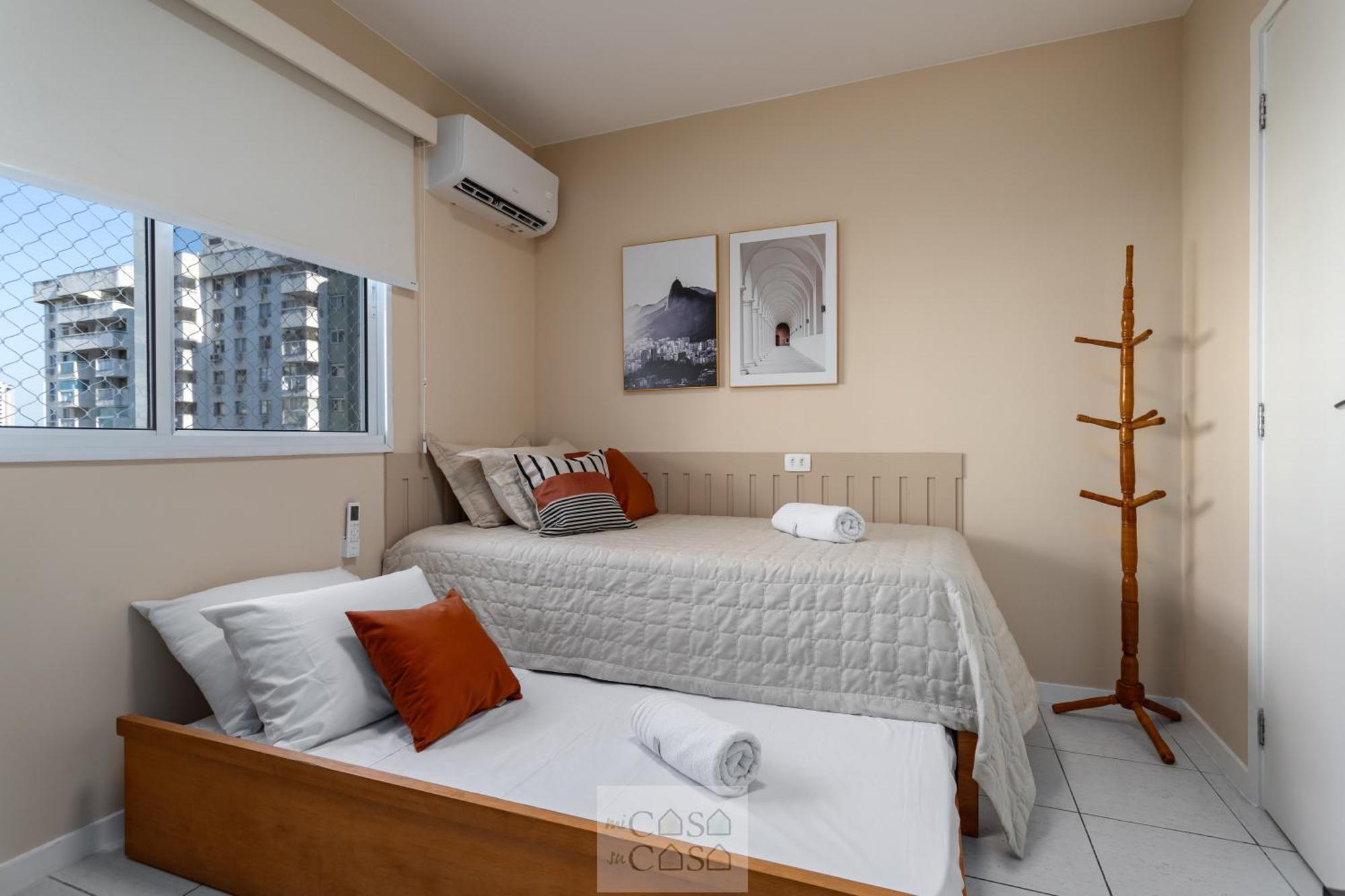 2 Quartos Com Varanda A 300M Riocentro Wi-Fi 120Mbps E Cozinha Completa - Condominio Com Piscina, Estacionamento, Portaria 24H E Parquinho Infantil - Apartamento Indicado Para Grupos, Hospedes A Trabalho E Criancas Rio de Janeiro Pokoj fotografie