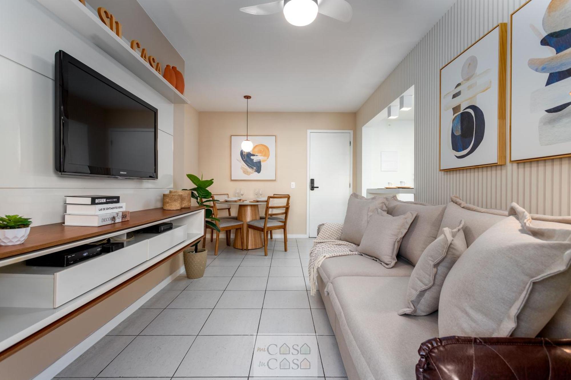 2 Quartos Com Varanda A 300M Riocentro Wi-Fi 120Mbps E Cozinha Completa - Condominio Com Piscina, Estacionamento, Portaria 24H E Parquinho Infantil - Apartamento Indicado Para Grupos, Hospedes A Trabalho E Criancas Rio de Janeiro Pokoj fotografie