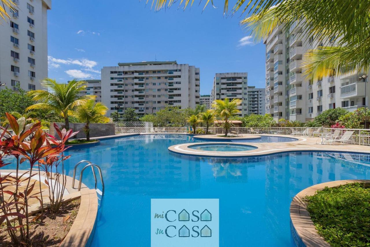 2 Quartos Com Varanda A 300M Riocentro Wi-Fi 120Mbps E Cozinha Completa - Condominio Com Piscina, Estacionamento, Portaria 24H E Parquinho Infantil - Apartamento Indicado Para Grupos, Hospedes A Trabalho E Criancas Rio de Janeiro Exteriér fotografie